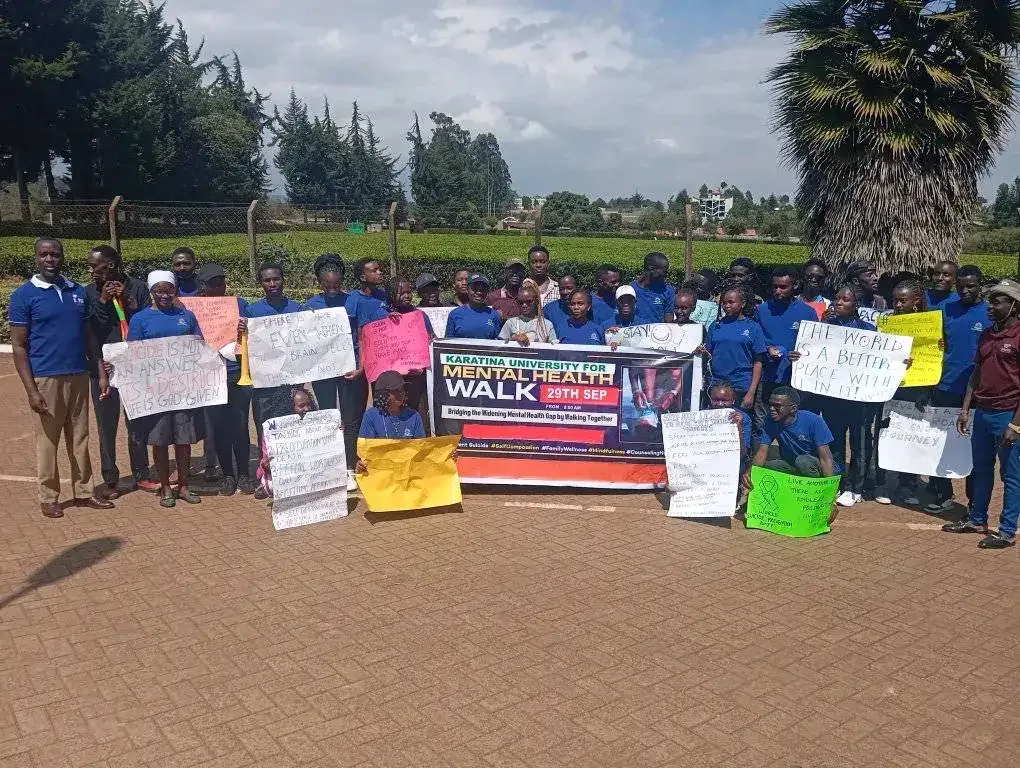 Mental Health Awareness Walk at Karatina University